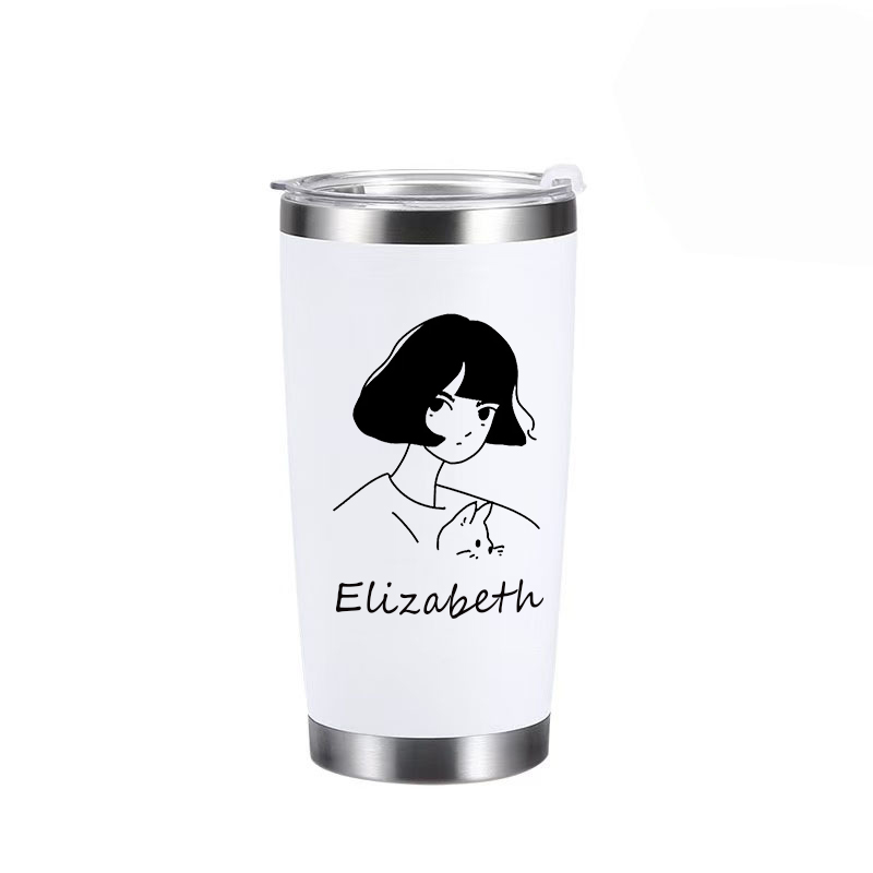 Coffee Equipment With Name - Personaliseer koffiebekers, stijlvolle roestvrijstalen bekers met