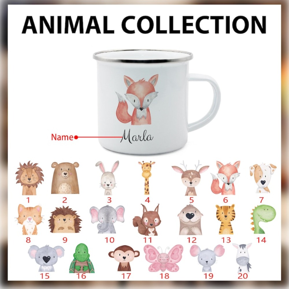 Coffee Equipment With Name - Aangepaste dierenfiguur met naam koffiemok Gepersonaliseerde