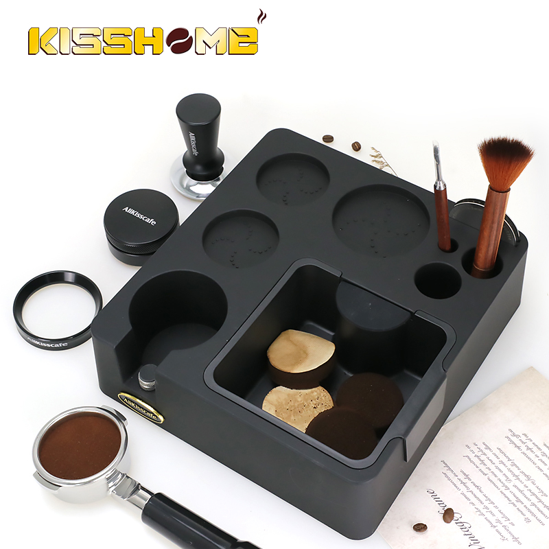 Portafilter 58Mm - Espresso Tamping Station Met Knock Box
