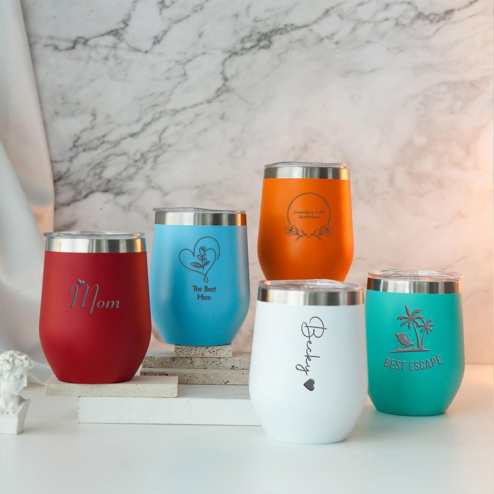 Gepersonaliseerde RVS Wijnbeke - Coffee Equipment With Name recensie en prijs