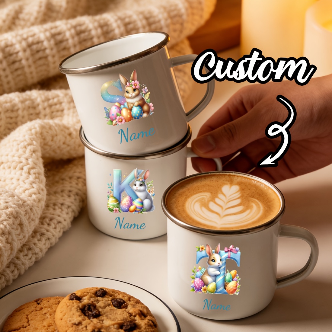 Gepersonaliseerde mok met bloe - Coffee Equipment With Name recensie en prijs
