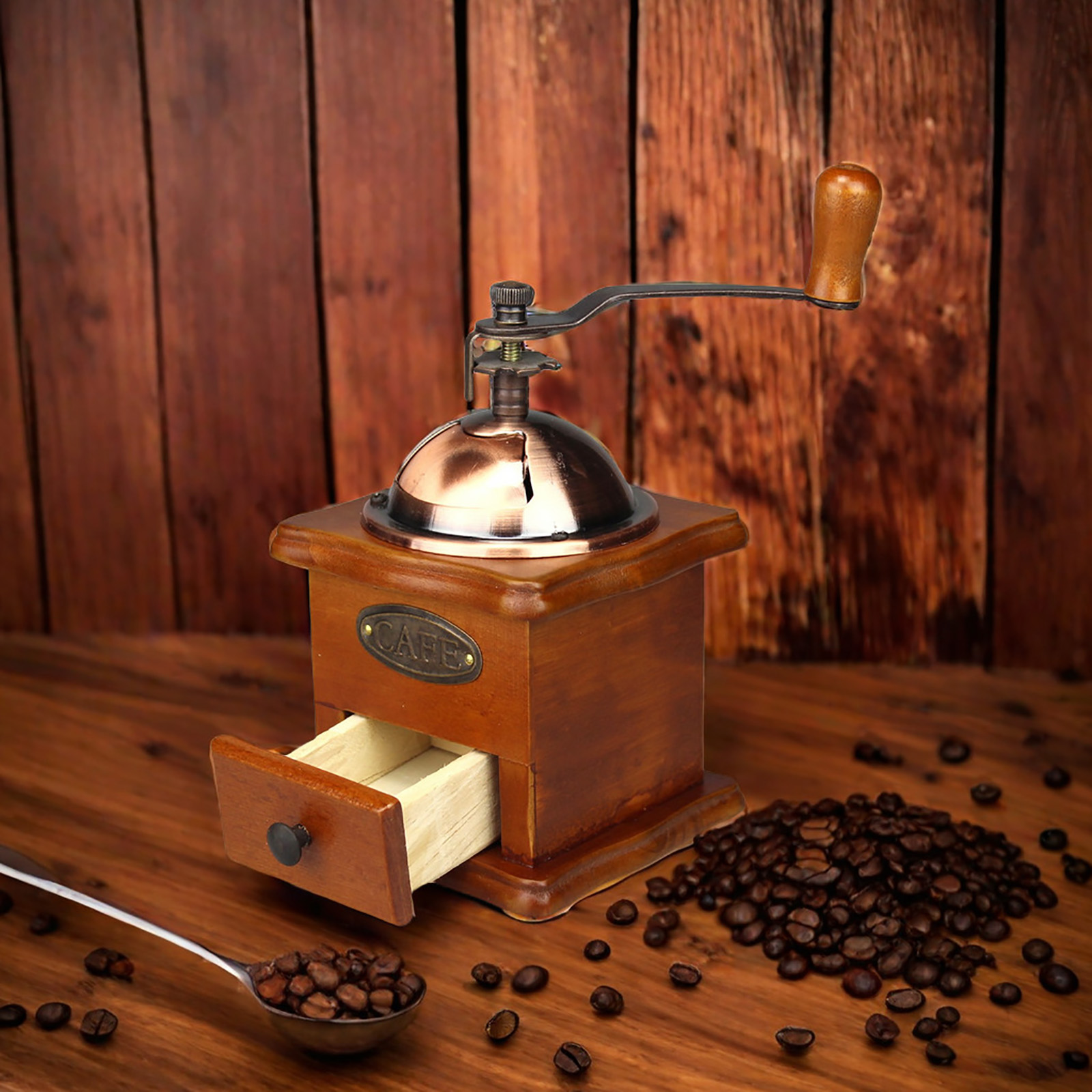 Antieke Handmatige Koffiemolen - Vintage Coffee Equipment recensie en prijs