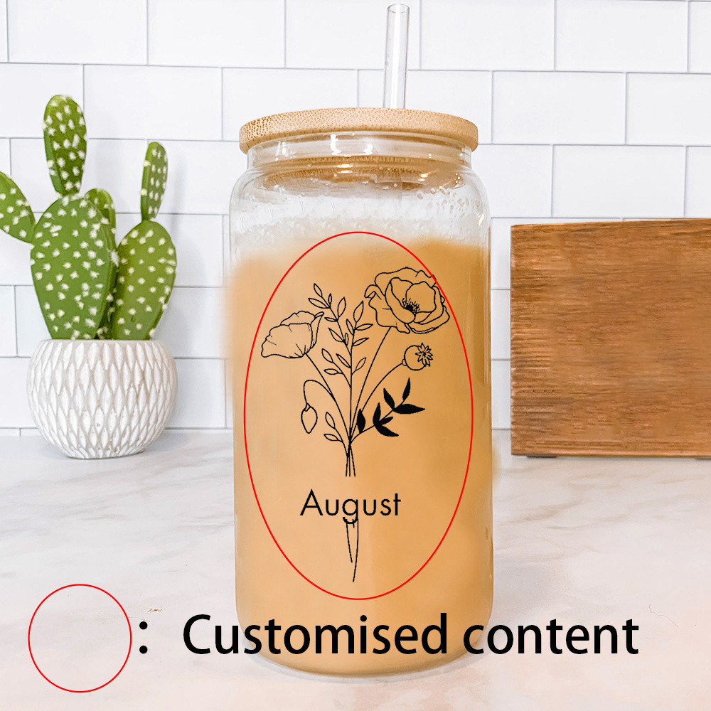 Op maat gemaakte glazen beker  - Coffee Equipment With Name recensie en prijs