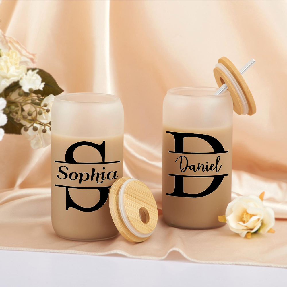 Gepersonaliseerde glazen beker - Coffee Equipment With Name recensie en prijs